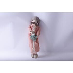 Mrs Social Security, Rag Doll, 13", Old Lady, Stuart Inc, Hand Made, Decorative,